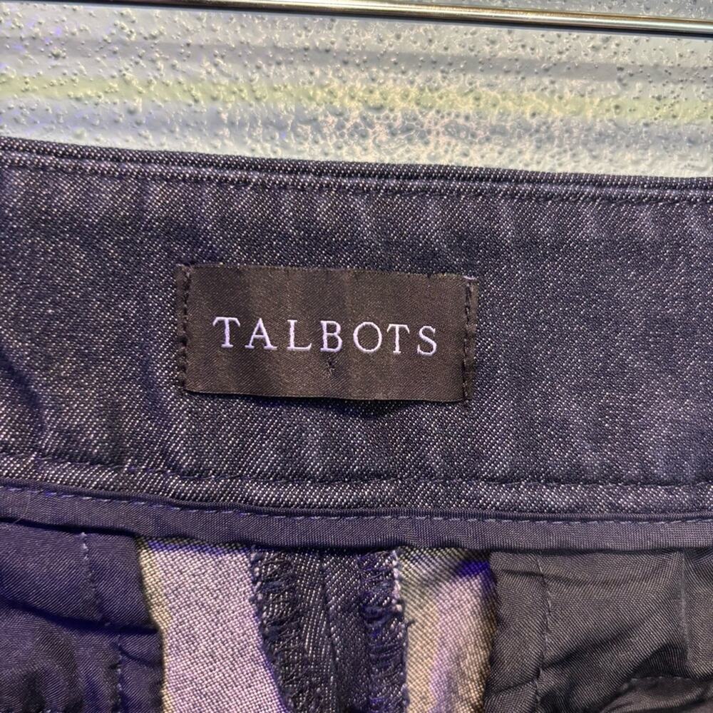 Talbots Women’s Dark Petite Chatham Ankle Pant Size 6P With Side Zipper - Picture 4 of 10